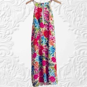 NYMPHE sleeveless colorful floral summer dress Size L